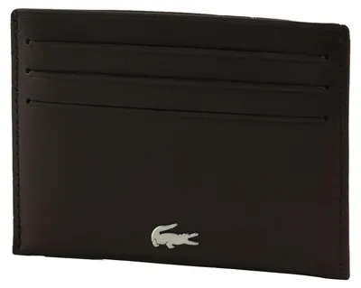 Image de LACOSTE Cuir porte-cartes FG Credit Card Holder Coffee Bean marron foncé