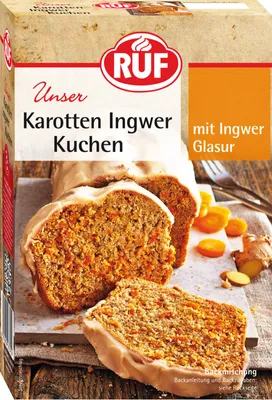 Produktbild von RUF Karotten Ingwer Kuchen Backmischung
