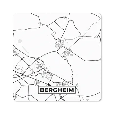 Produktbild von MuchoWow® Mauspad Mousepad Karte - Stadtplan von Bergheim - Stadtplan 30x30 cm - Mousepads - Maus Mat - Pad - Mausunterlage - Gaming