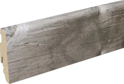 Produktbild von Neuhofer Fußleiste 240 cm 58 x 19 mm Spaltholz grau
