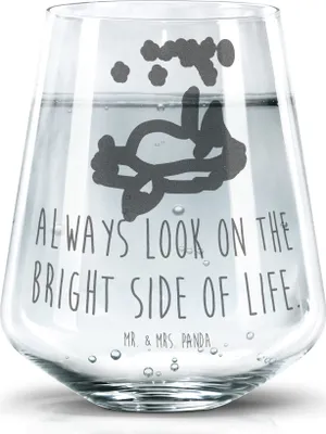 Produktbild von Mr. & Mrs. Panda Trinkglas Fuchs Sterne - Transparent - Geschenk, Becherglas, Wasserbecher, Mond, getränkebecher, Optimistisch, Tumbler Glas, Positiv, Hoffnung