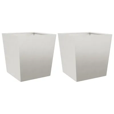 Produktbild von vidaXL Pflanzkübel 2 Stk. 50x50x50 cm Edelstahl