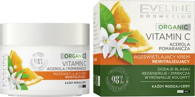 Zdjęcie produktu dla Eveline Cosmetics Organic Vitamin C Rozświetlający krem rewitalizujący, 50 ml