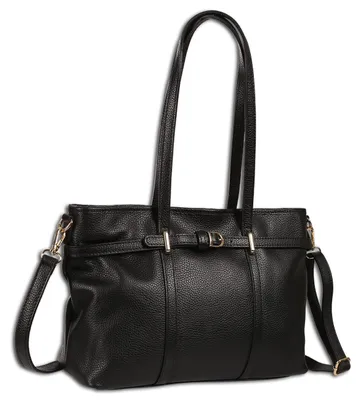 Produktbild von Toscanto Damen Schultertasche Leder Tasche schwarz OTT865SS1