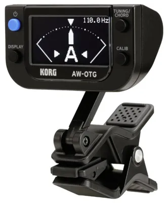 Produktbild von KORG awotg Gitarren-Stimmgerät mit OLED-Display, 0,1 Cent Stimmgenauigkeit und Akkordfinder-Funktion
