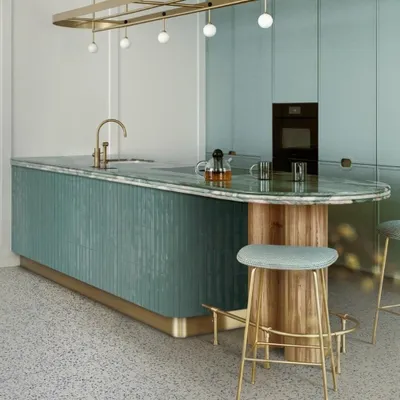 Zdjęcie produktu dla CASA39 Płytki imitujące marmur, niebieskie, 120 x 120 cm, Marazzi Frammento