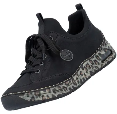 Image de Rieker Damen Slipper Schwarz