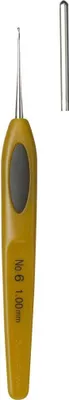 Produktbild von Clover Häkelnadeln Soft Touch : 1,00mm