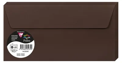 Produktbild von Clairefontaine Umschlag DL Pollen 120g schoko