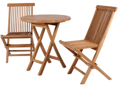 Produktbild von Gartenmöbelgruppe Klappsessel Langton und Klapptisch Sutton