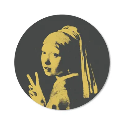 Produktbild von MuchoWow® Mauspad Mousepad Mädchen mit Perlenohrring - Vermeer - Kunst 30x30 cm - Mousepads - Maus Mat - Pad - Mausunterlage - Tischunterlage - Schreibtischmatten
