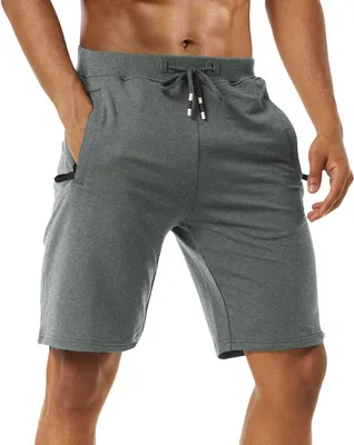 Produktbild von Herrenshorts aus Baumwollmischung mit elastischem Bund, Kordelzug und Reißverschlusstaschen