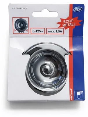 Produktbild von REV Ritter Klingeltasterplatte UP rund chrom glänzend