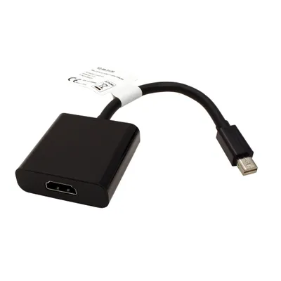 Obrázek produktu pro VALUE Mini DisplayPort/HDMI 0.15m, Mini DisplayPort, HDMI Typ A (standardní), Samec, Samice, Černá, 140 mm