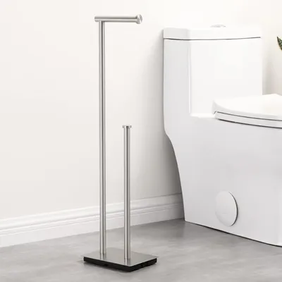 Produktbild von Stehende Toilettenpapierhalter - Edelstahl - platzsparend - 1 Stück