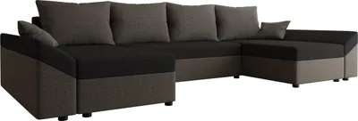 Produktbild von MIRJAN24 Ecksofa Dante U, Eckcouch, Couch mit Bettkasten und Schlaffunktion, U-Form, Wohnzimmer (Farbe: Muna 10 + Muna 14)