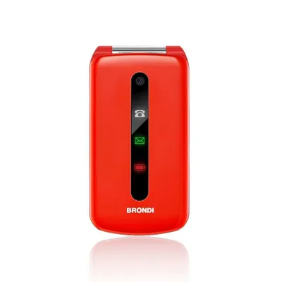 Produktbild von Brondi President, Klappgehäuse, Dual-SIM, 7,62 cm (3"), 1,3 MP, 800 mAh, Rot