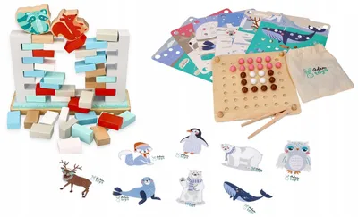 Produktbild von Adam Toys Geschicklichkeitsspiele Set Bälle Tiere Kinder