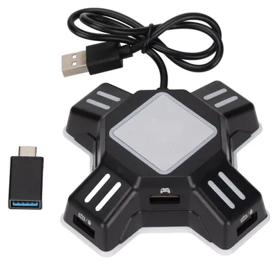 Obrázok produktu pre Konvertor klávesnice a myši - USB adaptér pre myš a klávesnicu - vhodný pre Switch PS3 One - čierny - herné príslušenstvo - pre PS4 One ovládače...
