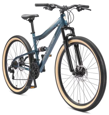 Produktbild von BIKESTAR Fully Mountainbike 27,5 Zoll | 17 Zoll Rahmen, 21 Gang Shimano Schaltung, Scheibenbremse | Blau