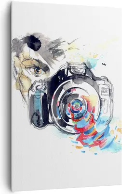Produktbild von Bild auf Leinwand - Leinwandbild - Einteilig - Fotograf Kamera Fokus Hobby - 80x120cm - Wand Bild - Wanddeko - Wandbilder - Leinwanddruck - Wanddekoration - Leinwand bilder - Wandbild - PA80x120-3022