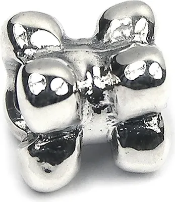 Produktbild von CarloBiagi Charm Bead Hundeknochen 925 Echt Silber Schmuck Element D2BBS049