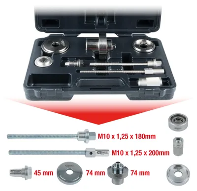 Obrázok produktu pre KS TOOLS Silentlager-Werkzeug-Satz VAG Vorderachskonsole 8-tlg. 700.1650