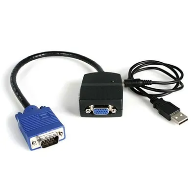 Obrázek produktu pro StarTech.com ST122LE, VGA, 2x VGA, 2048 x 1536 px, Černá, Plast, 61 m