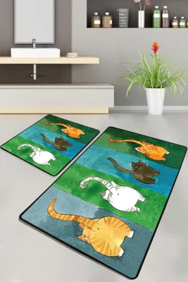 Image de Mijolnir, Gatto- CHL2562, Multicolore, Tapis de bain, 1000 gr/m², 100% POLYESTER