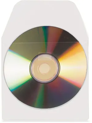 Zdjęcie produktu dla Kieszenie na płyty CD z zamknięciem 127x127mm samoprzylepne 10 sztuk Opakowanie 10 sztuk