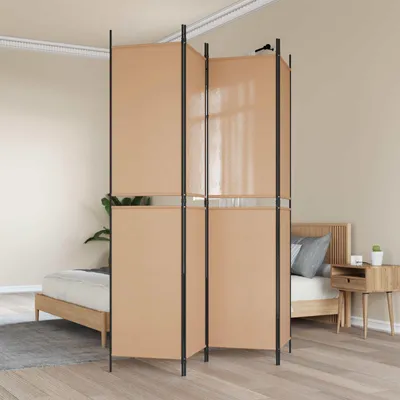 Produktbild von Möbel 4-teiliger Raumteiler Beige 200 x 220 cm StoffParavents - Paravents c7732