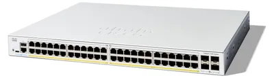 Image de Cisco Catalyst 1300-48P-4X - Commutateur - L3 - géré - 48 x 10/100/1000 (PoE+) + 4 x 10 Gigabit SFP+ - montable en rack - PoE+ (375 W)