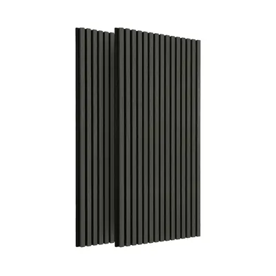 Produktbild von IZODEKOR Akustikpaneele 120x60 Holz Lamellenwand Schallschutz 2er Set Dunkelholz