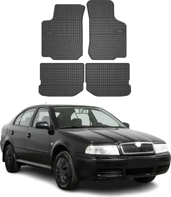 Obrázok produktu pre 1996-2010 Škoda Octavia podlahové rohože TPE čierne 4 ks