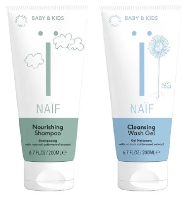 Produktbild von Naïf Pflege Shampoo und Waschgel