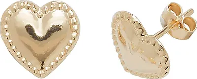 Produktbild von 9 Karat (375) Gold Herz Damen - Paar Ohrstecker - 8mm*8mm; TRS1852