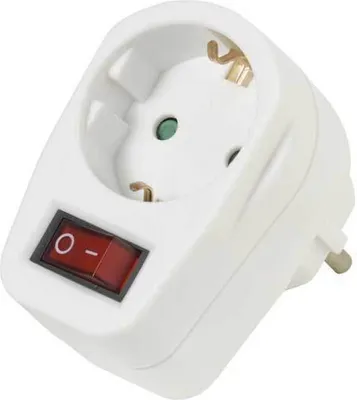 Immagine prodotto di Adattatore Schuko con interruttore (22396)