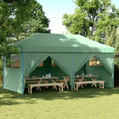 Immagine prodotto di Maison Exclusive - Tenda da festa pieghevole pop-up con 4 pannelli laterali, verde