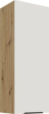 Obrázek produktu pro Vysoká horní kuchyňská skříňka LUNARA - šířka 40 cm, bílá / dub artisan