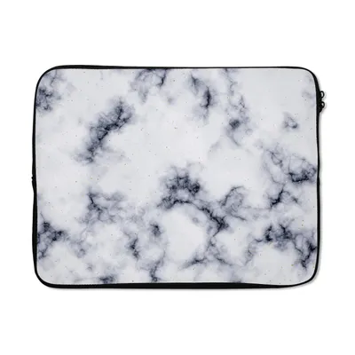 Produktbild von MuchoWow® Laptop Hülle 17 Zoll Laptoptasche Marmor - Achatgeode - Stein - Zipper - Schutzabdeckung