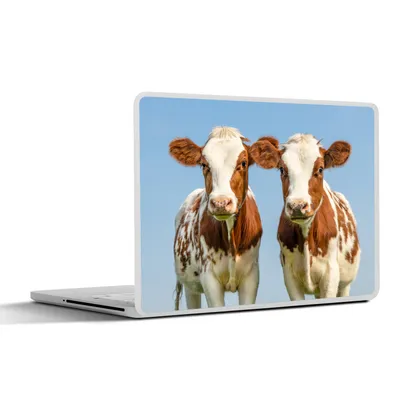 Produktbild von MuchoWow® Laptop Aufkleber Sticker Cover Kühe - Himmel - Tiere - Bauernhof - Porträt 30x22 cm - Laptop-Sticker