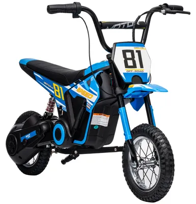 Produktbild von Elektro Motocross für Kinder, 24V Kinder Elektro Motorrad mit 250W Motor und 7Ah Akku, Hinterradfederung, Scheibenbremse, bis 16 km/h, für 8–12 Jahre