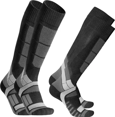 Produktbild von 2 Paar - HIGH Performance Skisocken 4.0 Wintersport Thermosocken + POLSTERUNG / HERREN Gr. 43 - 46