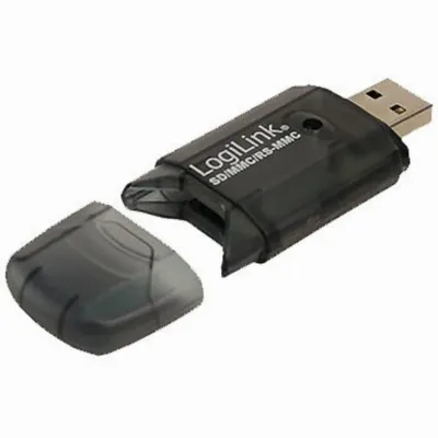 Produktbild von LogiLink USB 2.0 Mini Card Reader für SD/MMC anthrazit