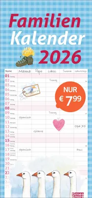 Produktbild von times&more Schaffner Familienplaner 2026