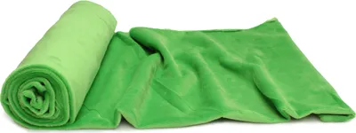 Immagine prodotto di Tessuto a maglia Minky con motivo liscio, verde 50 x 160 cm