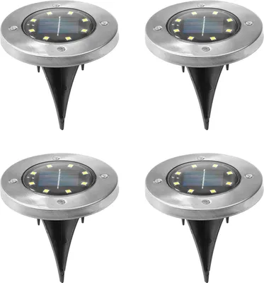 Produktbild von HI LED-Solar-Bodeneinbauleuchten 4 Stk.