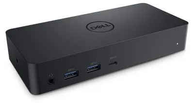 Produktbild von DELL D6000S, Kabelgebunden, USB 3.2 Gen 1 (3.1 Gen 1) Type-A, USB Typ-A, USB Typ-C, 10,100,1000 Mbit/s, Schwarz, 3840 x 2160 Pixel