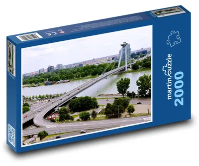 Zdjęcie produktu dla Puzzle 2000 Bratysława - miasto i most - martinpuzzle