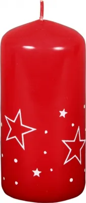 Immagine prodotto di Candela da giardino Nohel STELLE BIANCHE GUERRA DI NATALE laccata d4x8cm